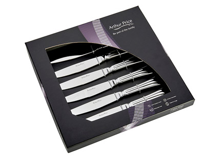 steak knife set Arthur Price Royal Pearl